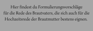 Hochzeitsrede Brautmutter